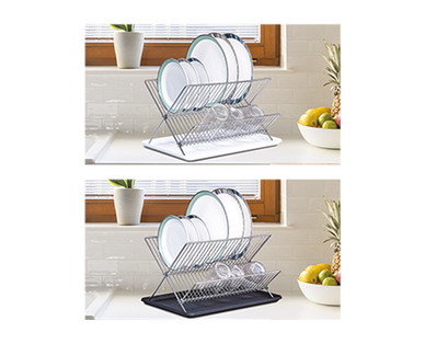 Easy Home Collapsible Dish Rack with Drainer