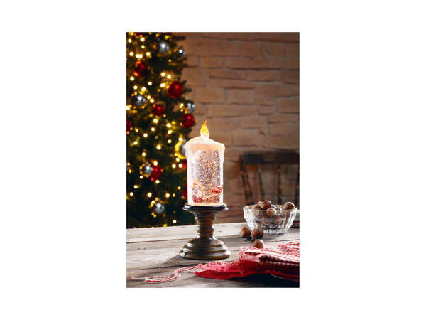 Light-Up Snowglobe Lantern/ Candle