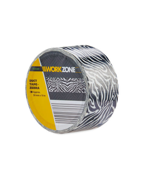 10m Supertough Zebra Duct Tape