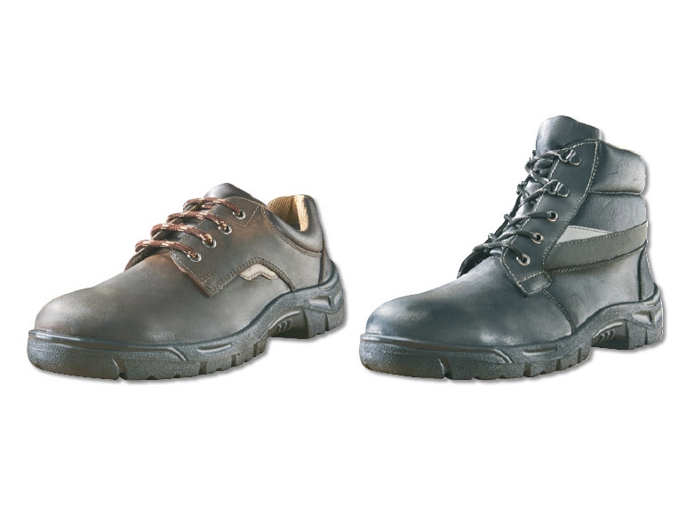 Chaussures/chaussures montantes de sécurité en cuir