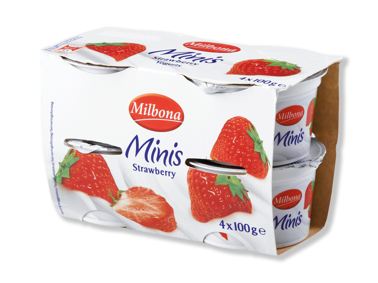 MILBONA Yoghurt minis 4-pak