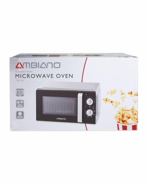 Ambiano Silver 700W Microwave Oven