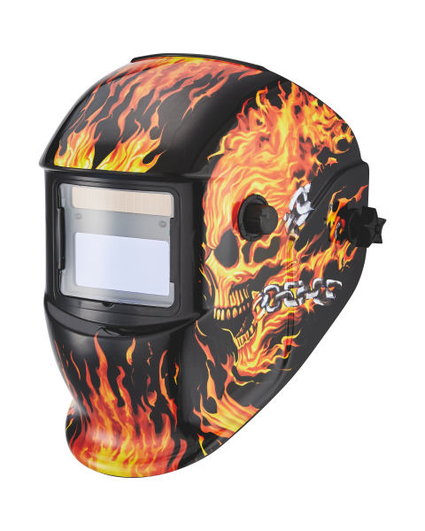 Auto-Darkening Flame Welding Helmet