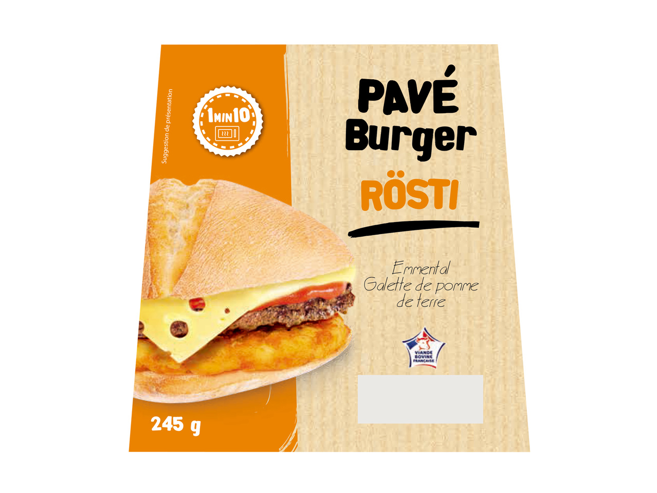 Burger pavé Rösti1