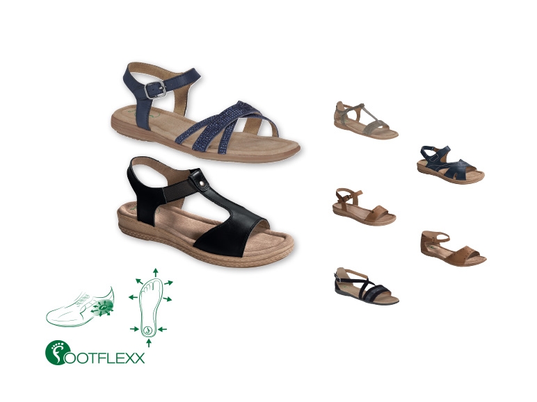 FOOTFLEXX(R) Ladies' Leather Sandals