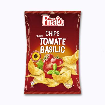 Chips saveur tomate basilic