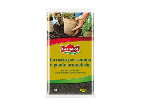 Soil for sowing and aromatic plants