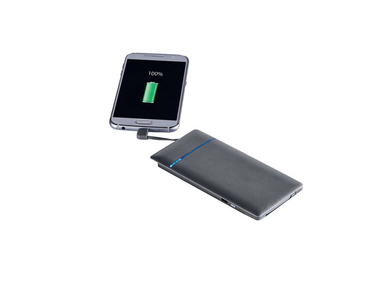 Power Bank with Integrated Cables