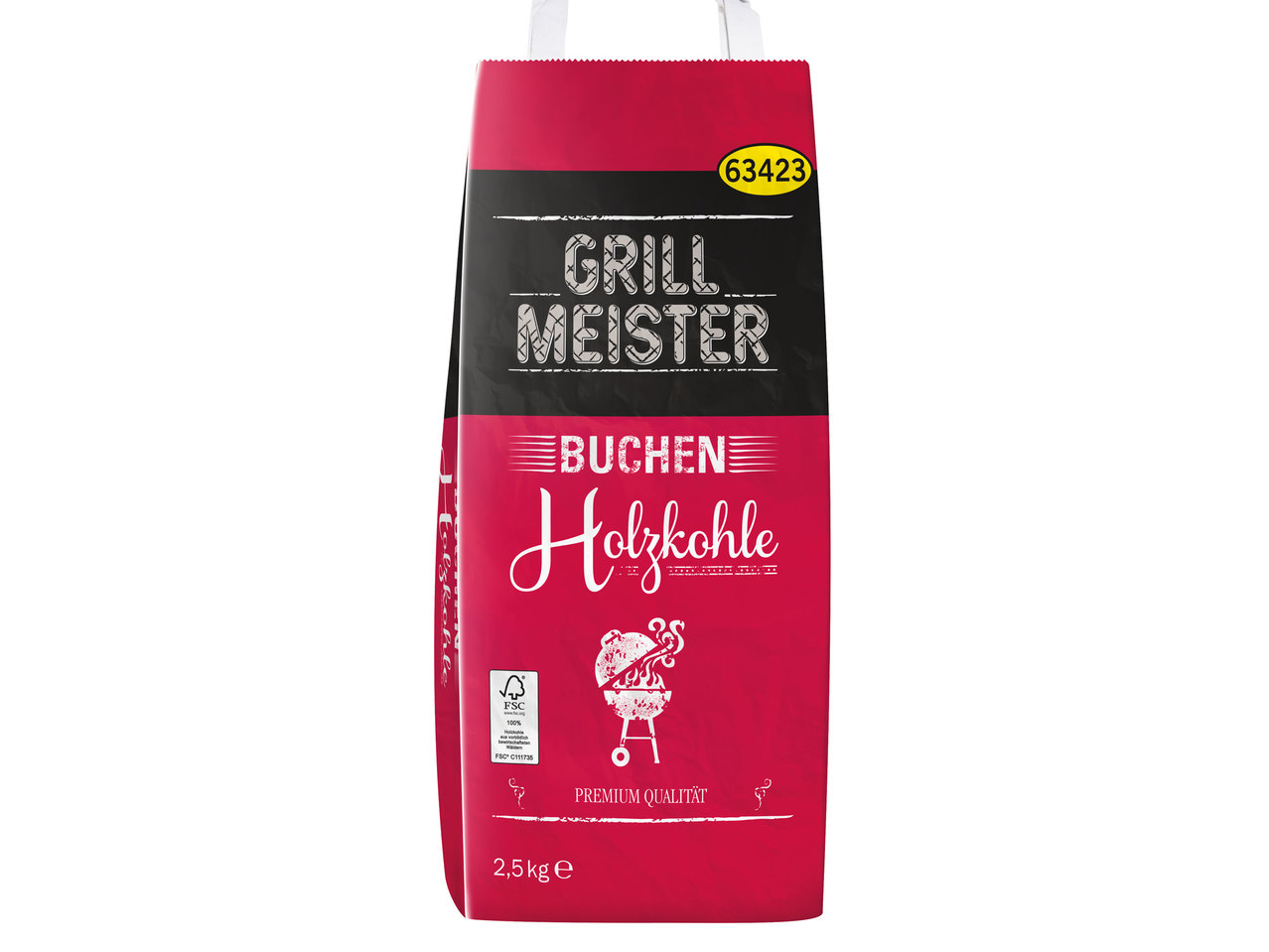 GRILLMEISTER Premium Buchen-Holzkohle