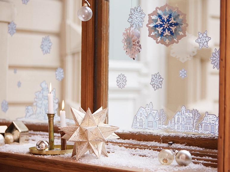MELINERA Christmas Window Decorations