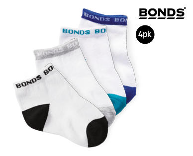 BONDS Infant or Children's Socks 4pk