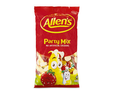 Allen's Retro Party Mix, Jelly Beans or Party Mix 1kg
