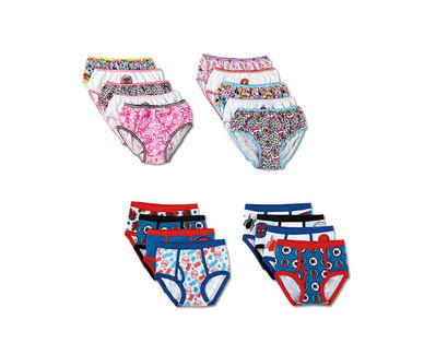 Boys' 8 Pack or Girls' 10 Pack Character Underwear