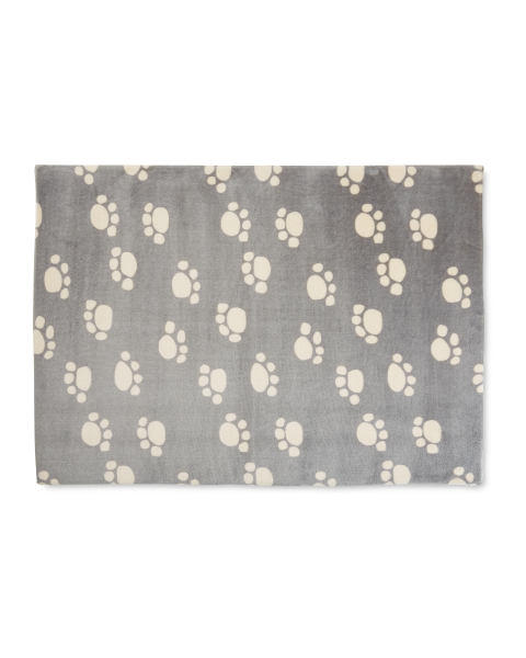 Cream Paws Memory Foam Large Bed