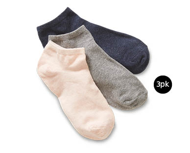 Ladies Ped Socks 3pk