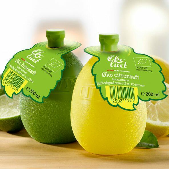 Økologisk citron- eller limesaft