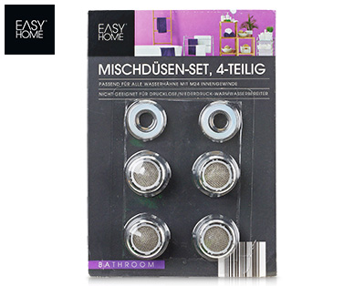 EASY HOME(R) Mischdüsen-Set, Schwenkbrause oder LED Schwenkbrause
