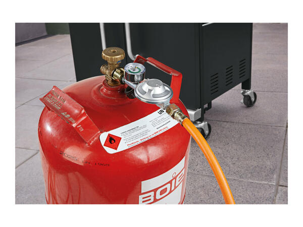 CFH Barbecue Gas Regulator with Pressure Gauge