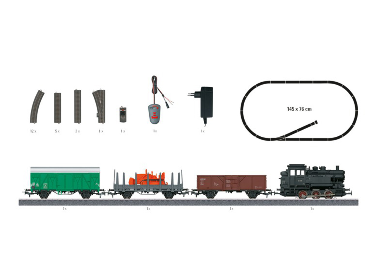 MÄRKLIN Freight Train Model Railroad Starter Set