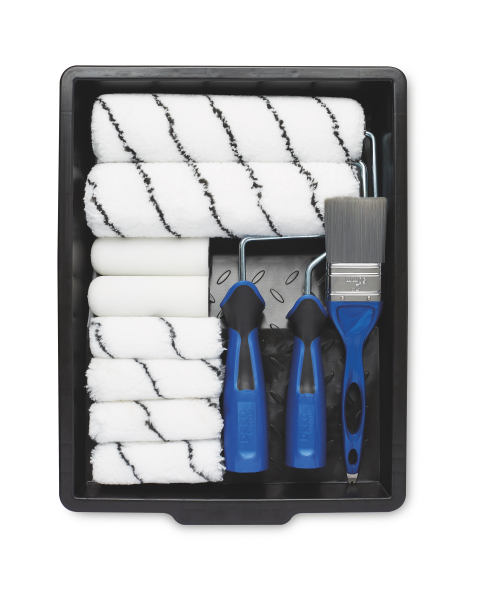 12-Piece Paint Roller Set and Tray
