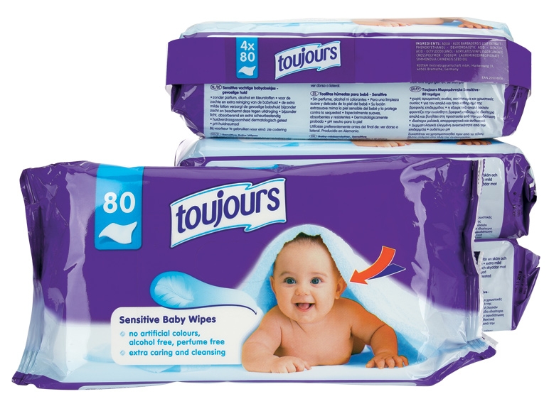 Lingettes pour bébé avec lotion