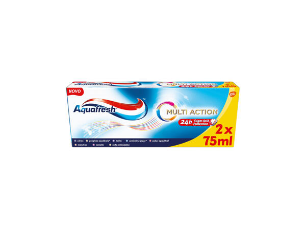 Aquafresh(R) Pasta Dentífrica Multi Action Pack Duplo