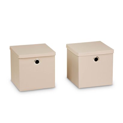 Boîtes de rangement avec couvercle, 2 pcs