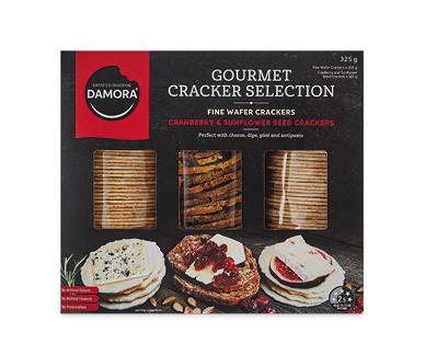 Damora Gourmet Cracker Selection 3pk/325g