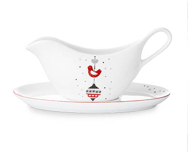 Traditional Gravy Boat and Saucer