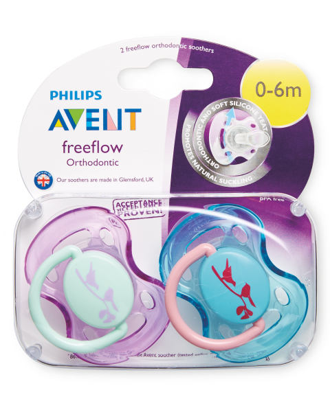Bird 0-6 Months Soothers 2 Pack