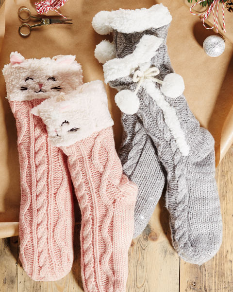 Avenue Cat Ladies Winter Boot Socks