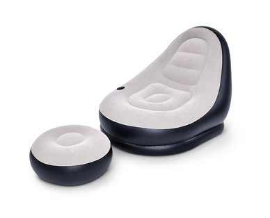 Easy Home Inflatable Lounge Chair with Ottoman