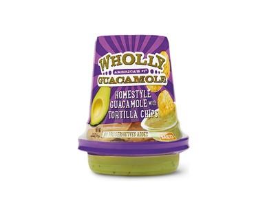 Wholly Guacamole Classic or Homestyle Guacamole & Chip Snack Cups