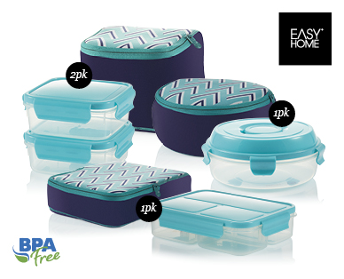 LUNCH CONTAINERS WITH NEOPRENE SKIN