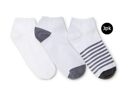 Mens Cotton Rich Socks - Low Cut 3pk