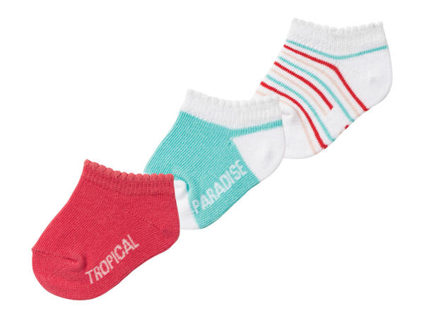 Nízké ponožky – 3 kusy