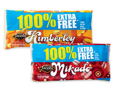 Jacob's Kimberley/Mikado 100% Extra Free