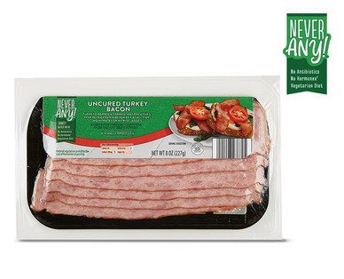 Never Any! Uncured Turkey Bacon