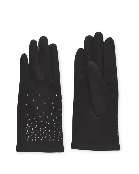 Avenue Ladies Diamante Gloves