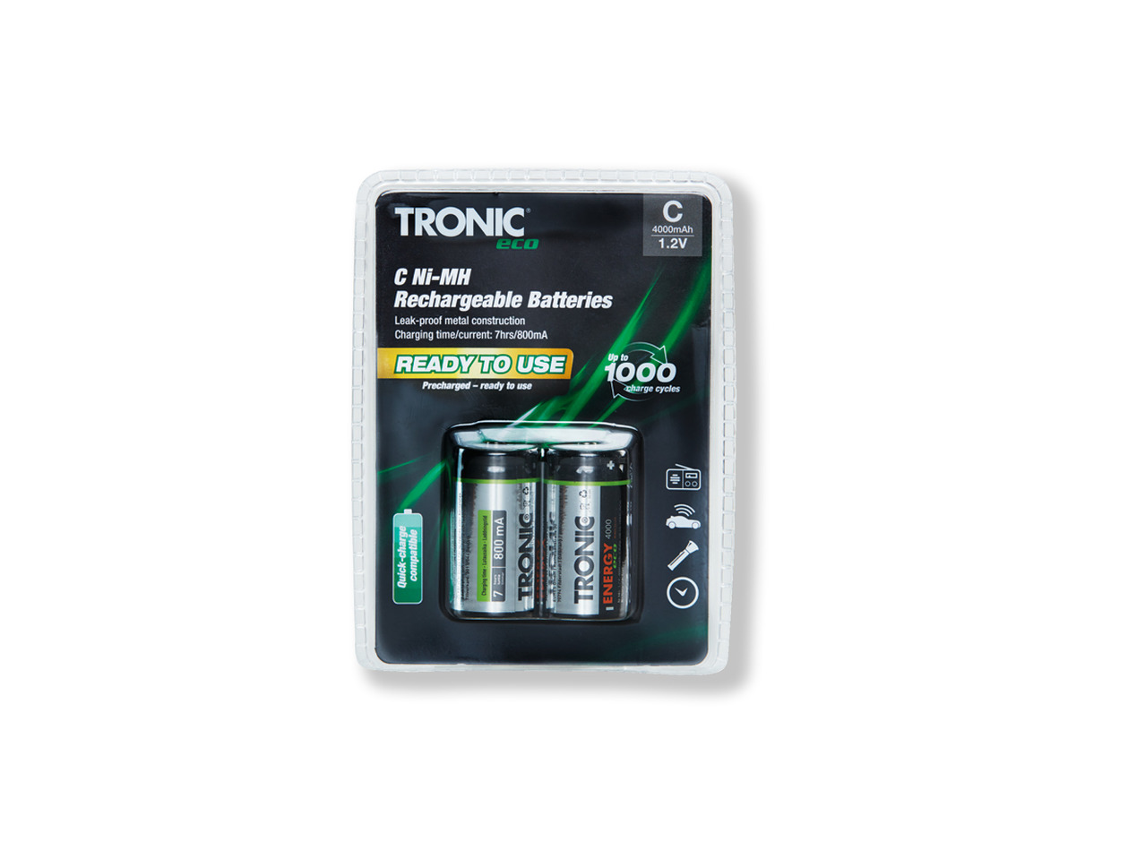 TRONIC(R) Genopladelige batterier