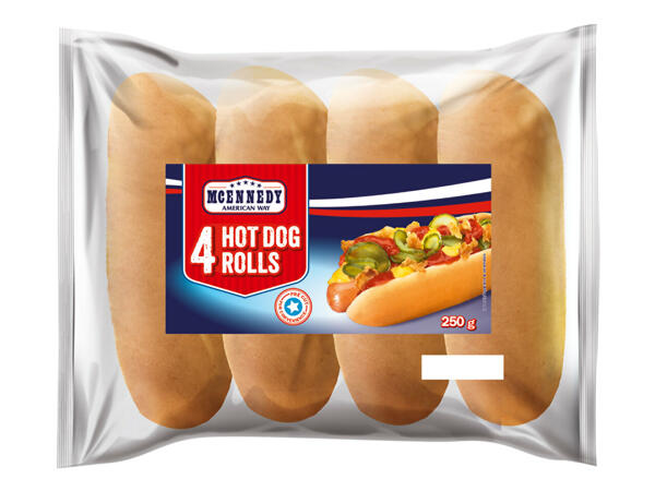4 petits pains pour hot dog