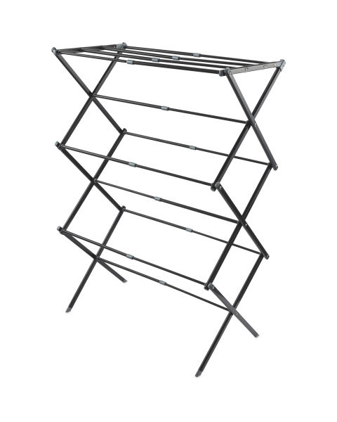 Black/Silver 3-Tier Expanding Airer