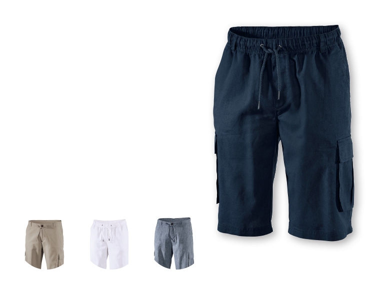 LIVERGY(R) Men's Linen Bermuda Shorts