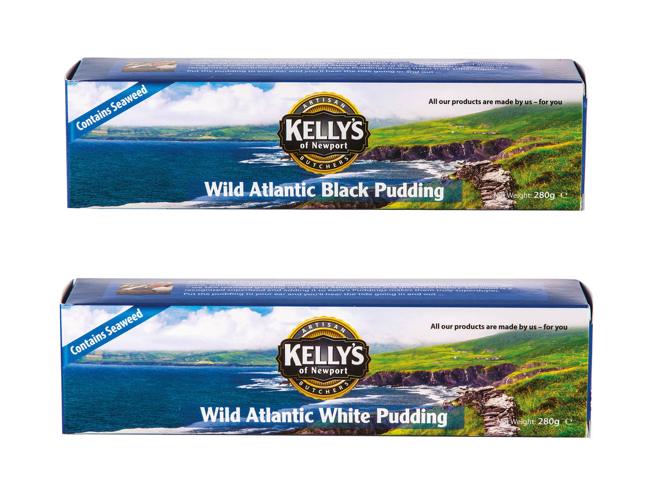KELLY'S OF NEWPORT Wild Atlantic Black / White Pudding