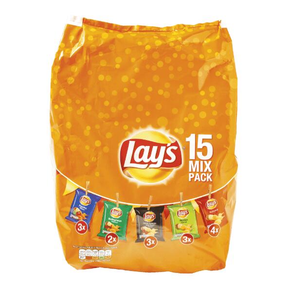 Mélange de chips Lay's, 15 pcs