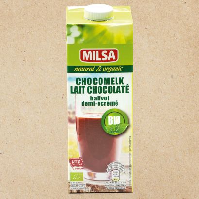 Fettarme Bio-Schokoladenmilch