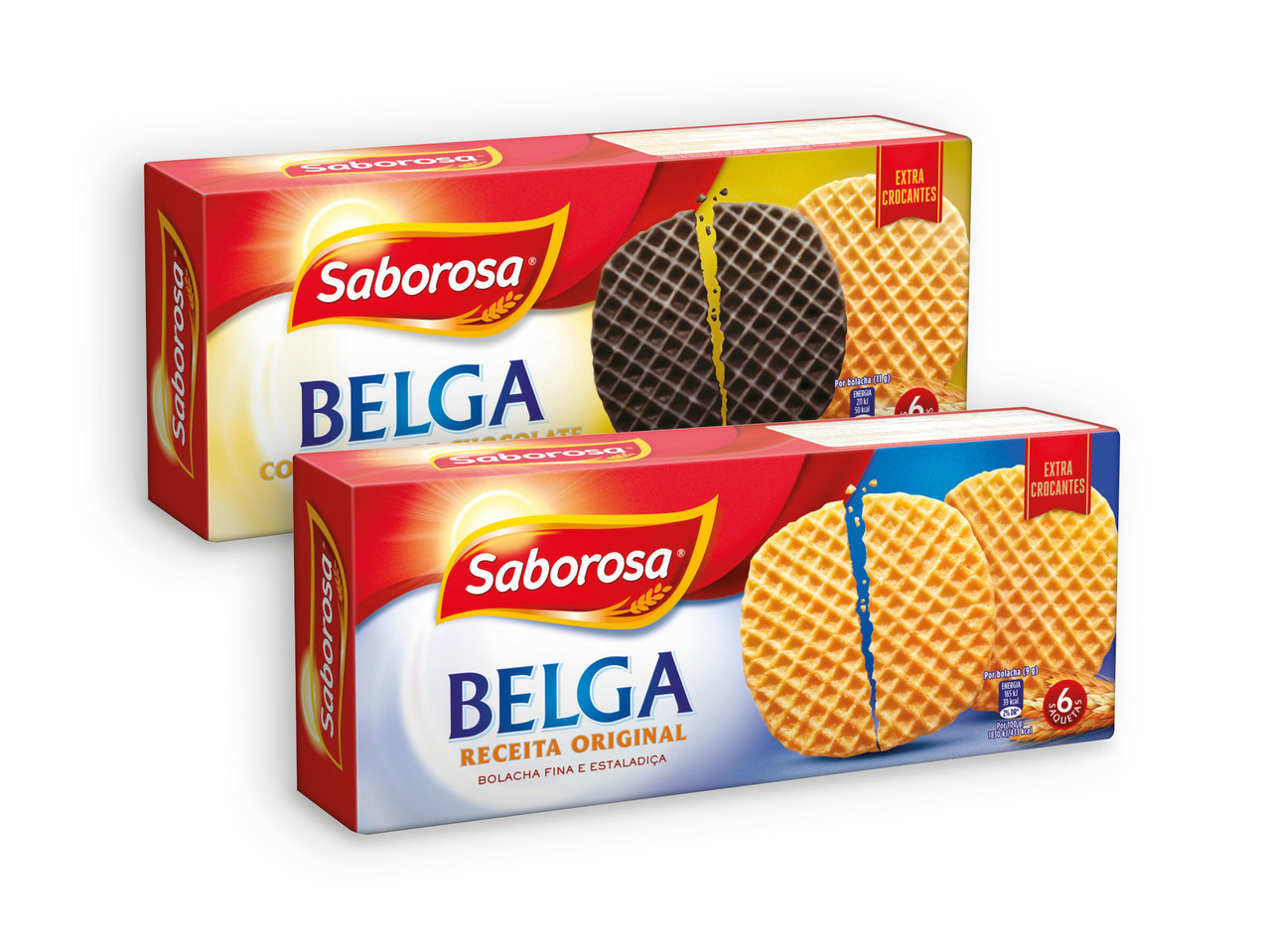 SABOROSA(R) Bolacha Belga Manteiga / Chocolate