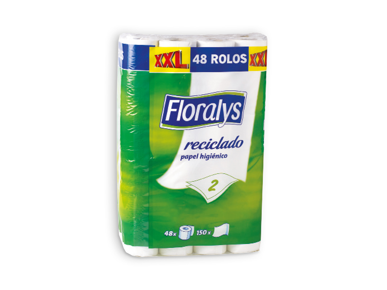 FLORALYS(R) Papel Higiénico Reciclado