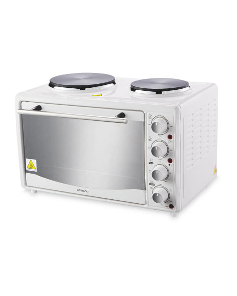 Ambiano White Mini Oven with Hob