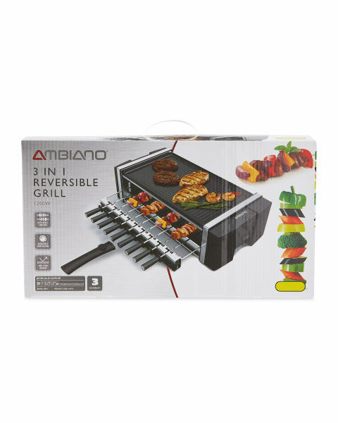 Ambiano 3-In-1 Kebab And Grill